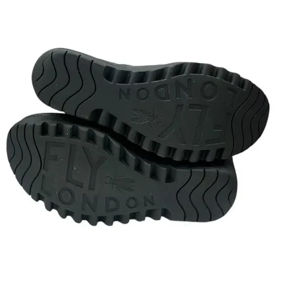 Fly Yala Peep Toe Leather Wedge Sandals Women's size 9 - Picture 6 of 8